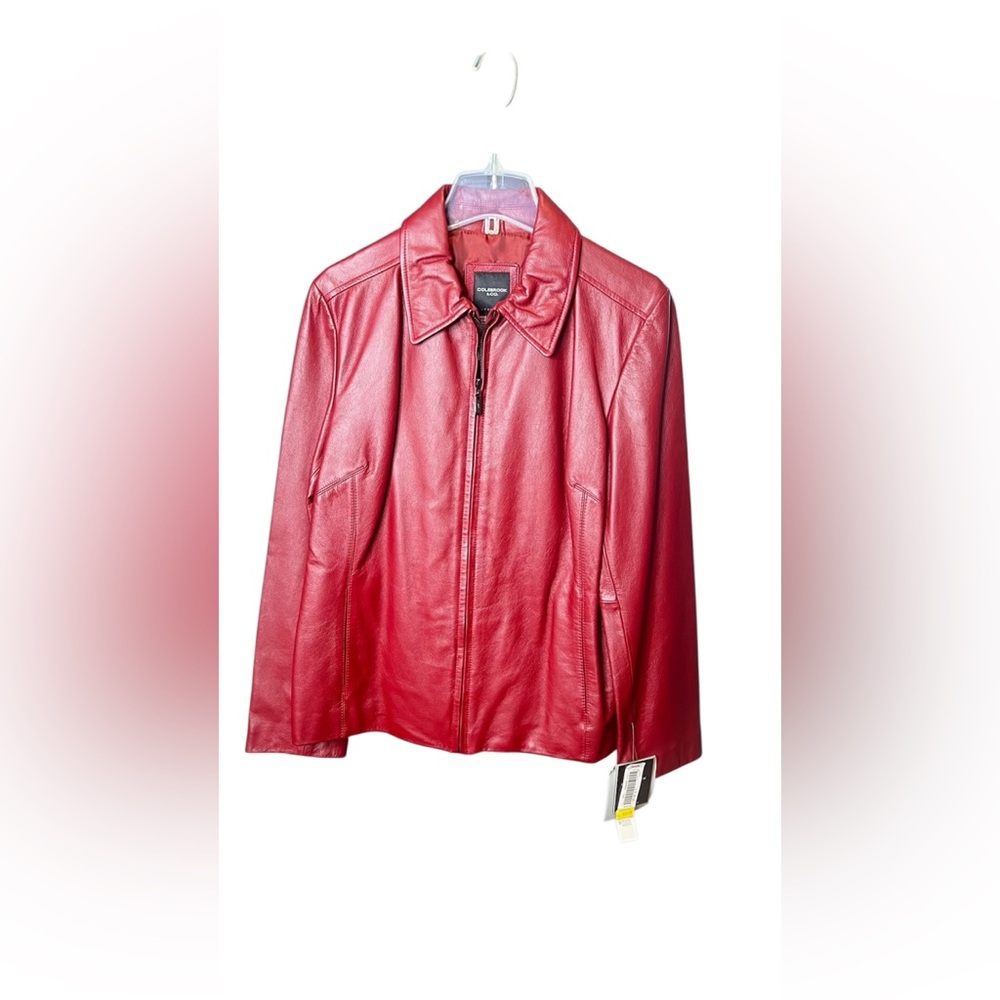Colebrook and Co. Vintage Red Leather Jacket N